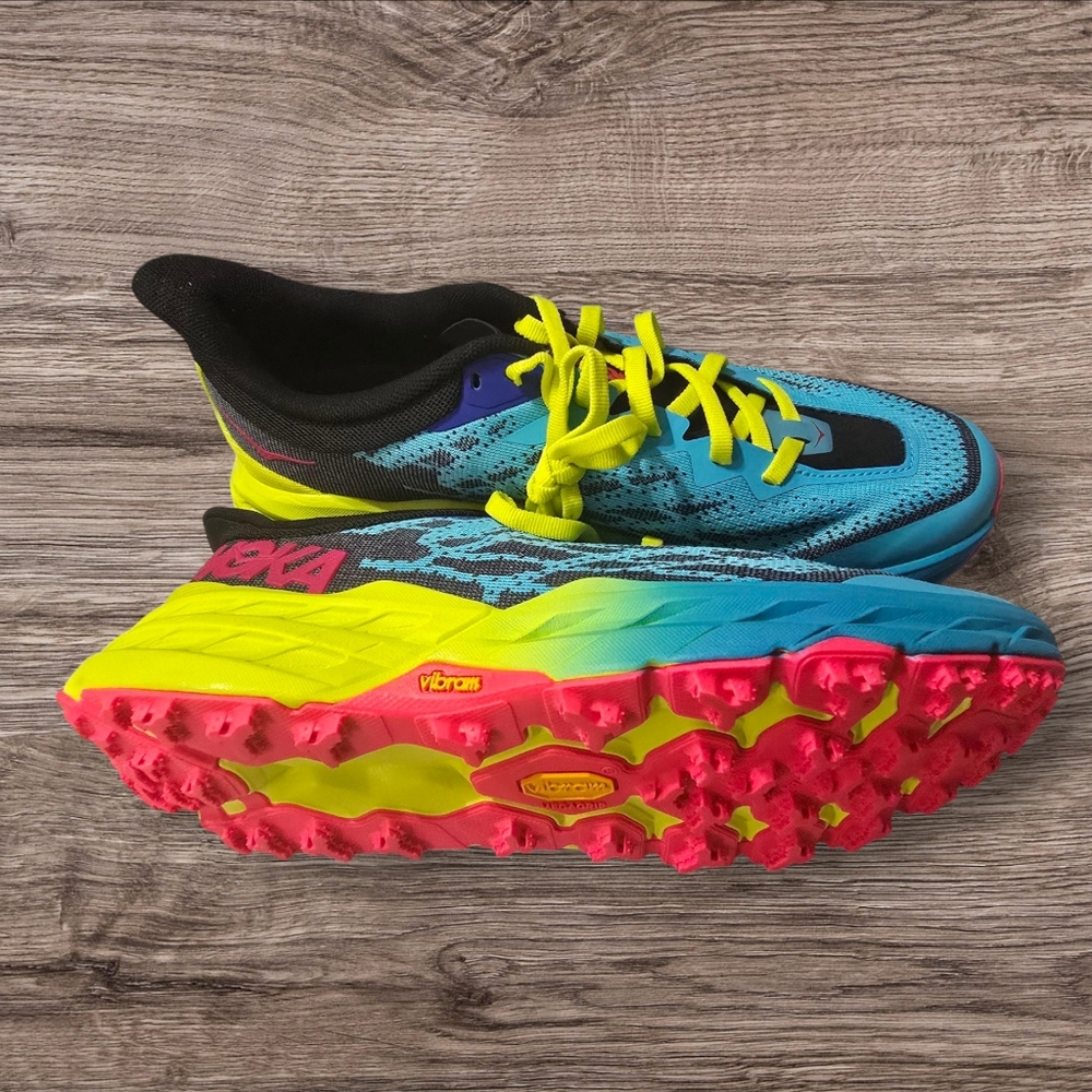 HOKA ONE ONE Speedgoat 5 'Scuba Blue Black' 1123157-SBBK Not Original Box size 9